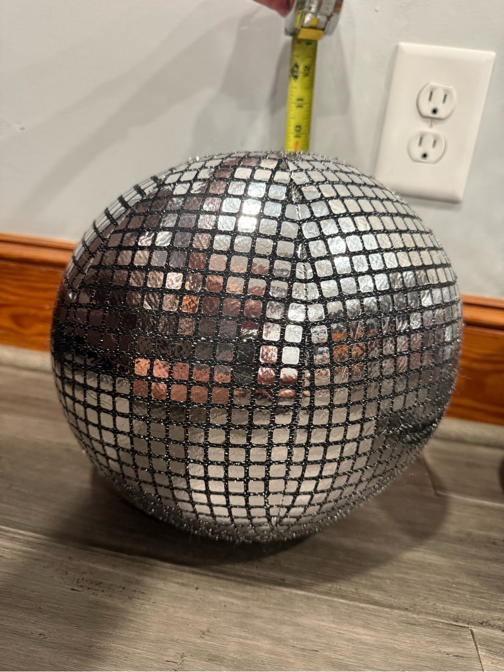 Silver Sequin Pouf Ottoman/Couch Pillows-Disco Balls. - Picture 5 of 6